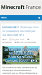 Mobile Screenshot of minecraft-france.net