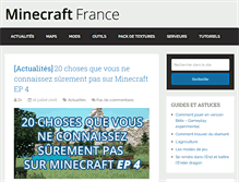 Tablet Screenshot of minecraft-france.net